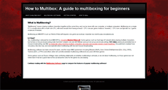 Desktop Screenshot of howtomultibox.com
